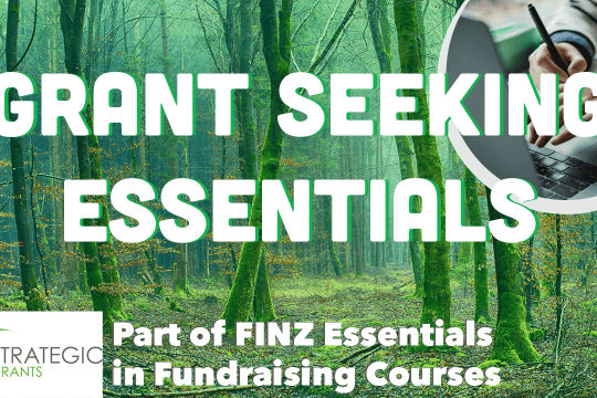 Image Reads: Grant Seeking Essentials - Part of FINZ Essentials in Fundraising Courses