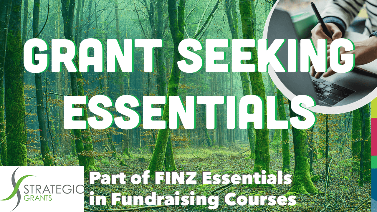 Image Reads: Grant Seeking Essentials - Part of FINZ Essentials in Fundraising Courses